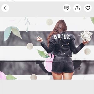 Custom Bride denim jacket bachelorette
